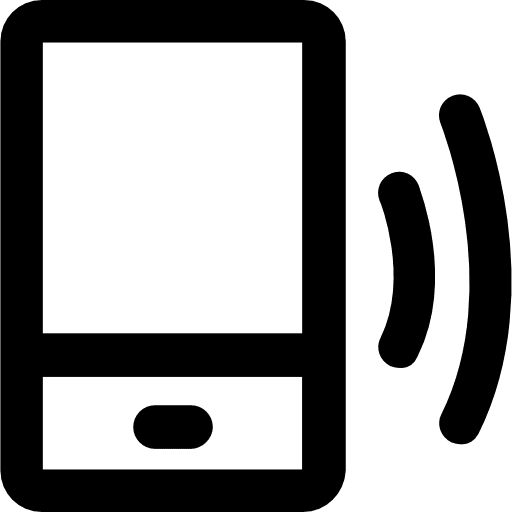 Smartphone touch screen technology smartphone icon