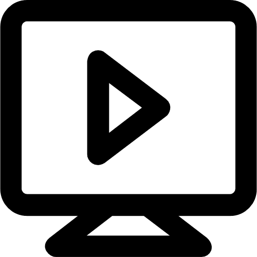 Television video player multimedia computer icon