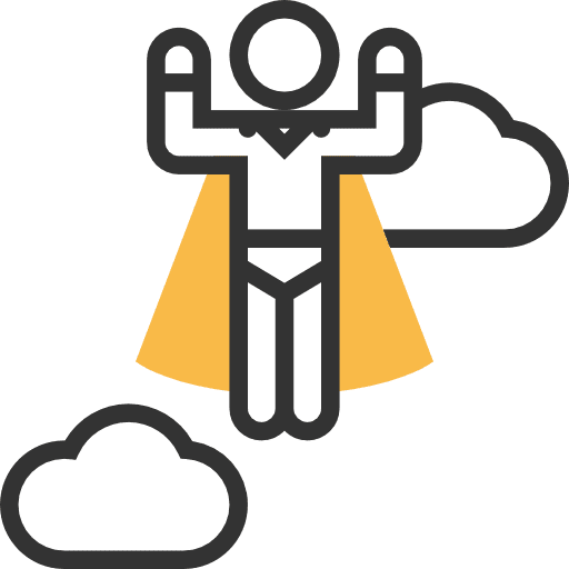 Superhero leadership heroe people icon