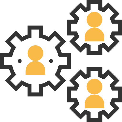 User users cogwheel settings icon