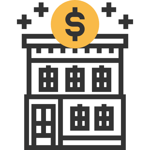 Building prices building house icon