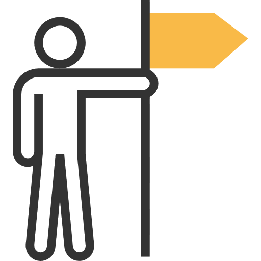 Flag symbol businessman man icon