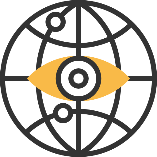 Internet globe grid worldwide signs icon