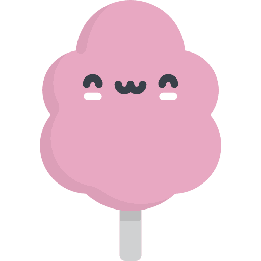Cotton candy dessert girly icons sweet icon