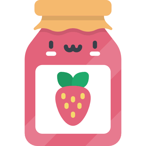 Jam jar conserve food icon