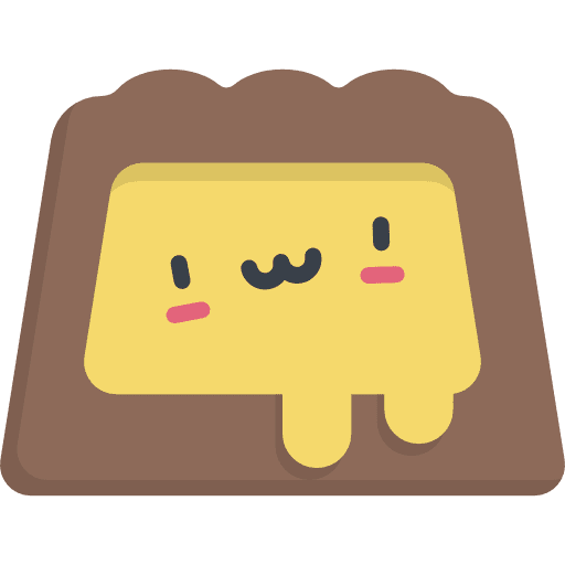 Chocolate kawaii food filled icon