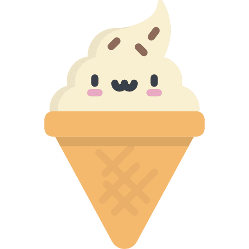 Ice cream food and restaurant summertime food icon