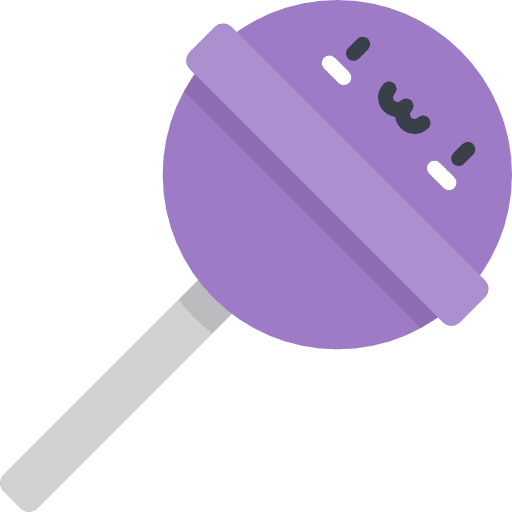 Lollipop sweet sugar food icon