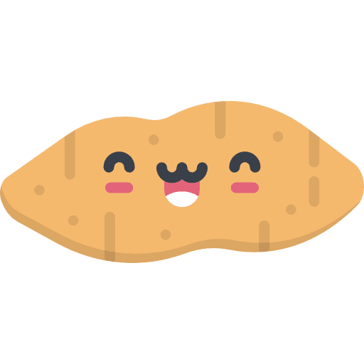 Sweet potato vegetarian vegetable organic icon
