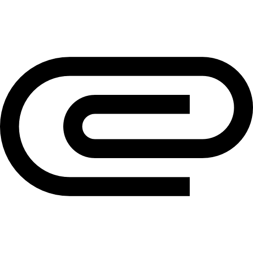 Attachment attachment school material tools and utensils icon