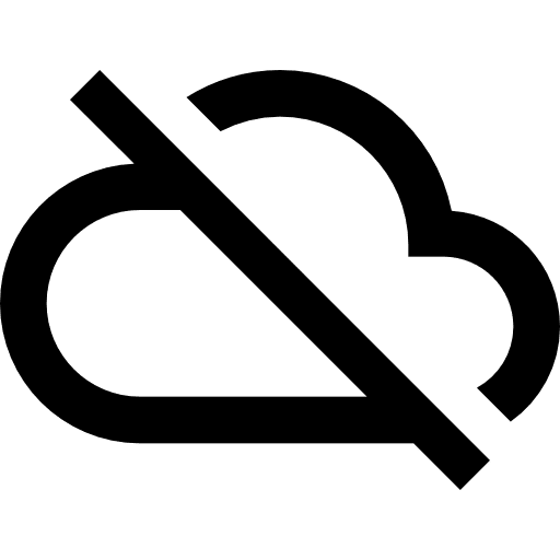 Computing cloud computing cloud disabled cloud computing icon