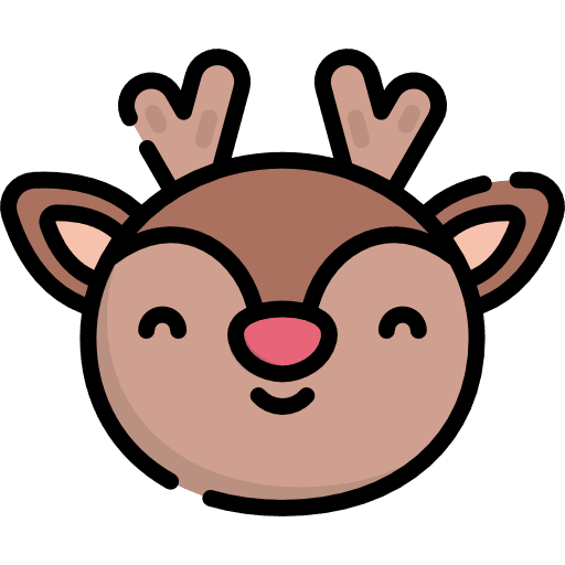 Deer winter animal animals icon