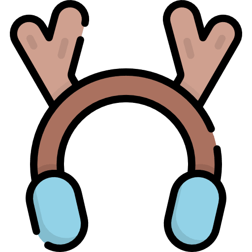 Earmuffs winter christmas tool icon