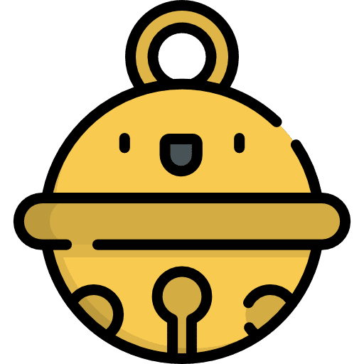 Jingle bell ornament signs jingle bell icon