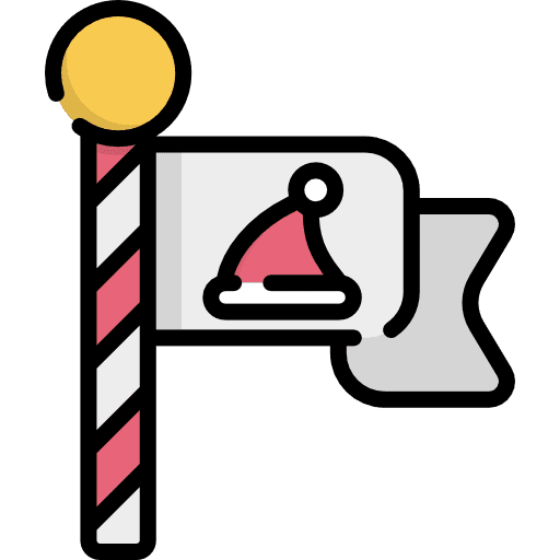 North pole signaling north pole adornment icon