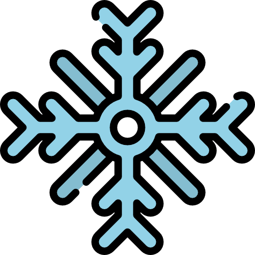 Snowflake christmas cold snow icon
