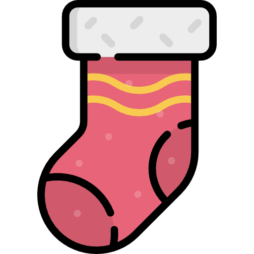 Sock christmas sock stocking ornament icon