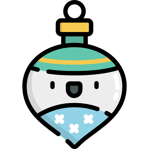 Bauble decoration christmas ornament icon