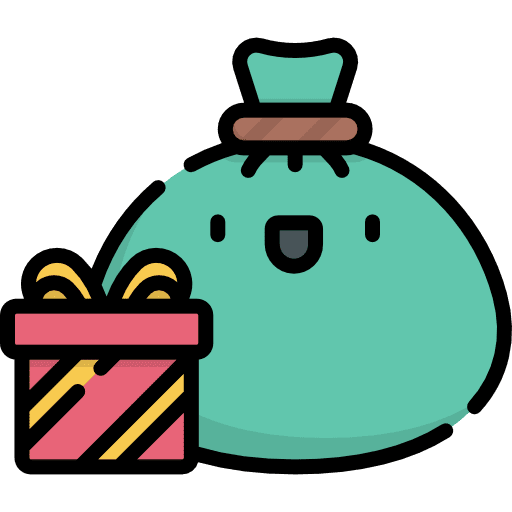 Gift bag christmas present present gift bag icon