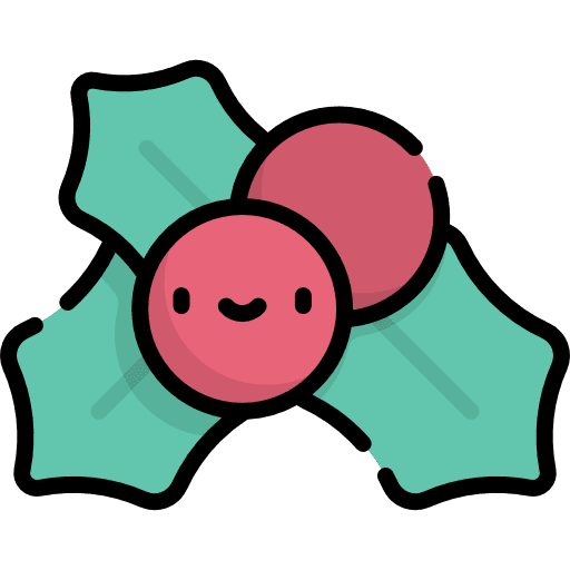 Mistletoe ornament holly mistletoe icon