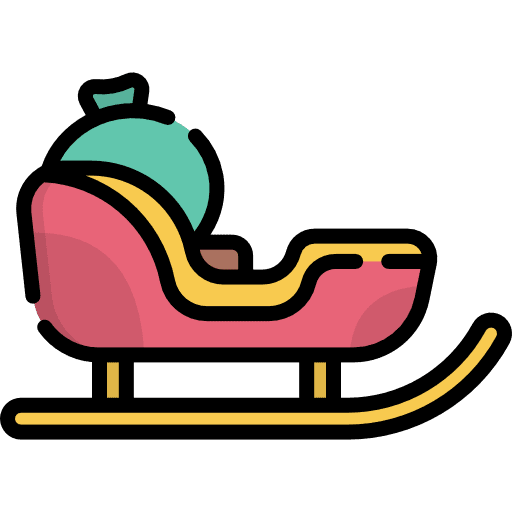Sled sled transport transportation icon