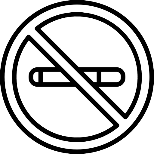 Smoking signaling prohibition signs icon