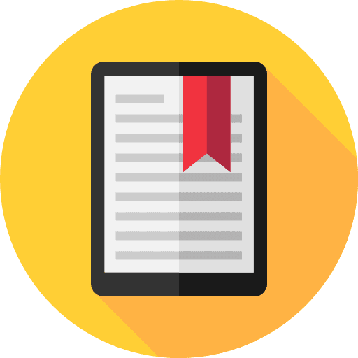 Bookmark file ebooks education icon