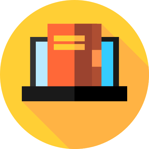 Ebook reading computer ebook icon