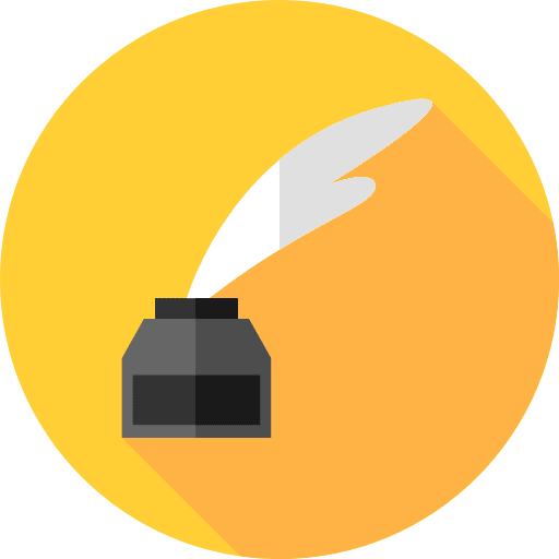 Ink education ink quill icon