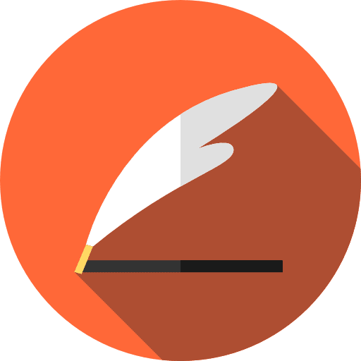 Quill feather pen quill write icon