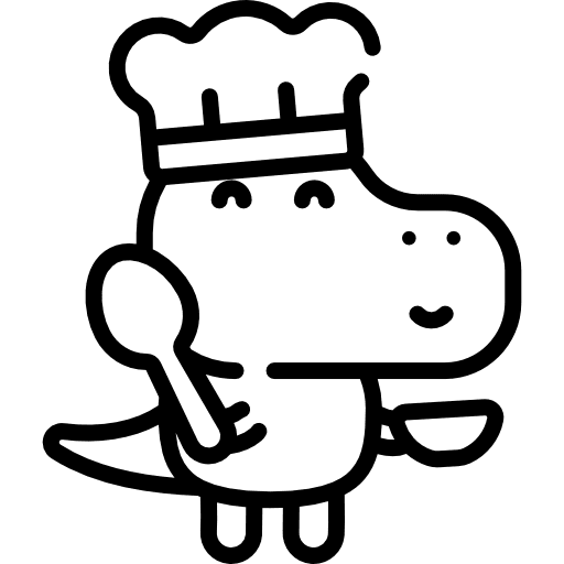 Chef avatar dinosaur smileys icon