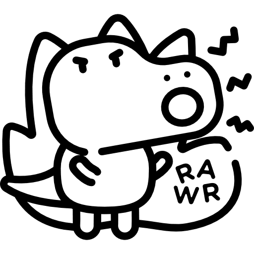 Angry angry dinosaur avatar icon