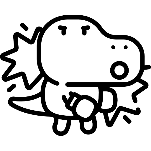 Boxing avatar dinosaur smileys icon