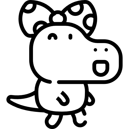 Beauty dinosaur emoji smileys icon