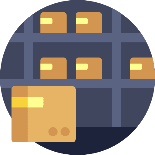 Storage warehouse storage buildings icon