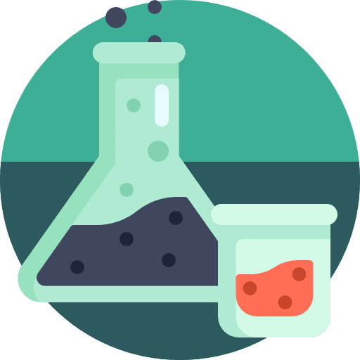 Chemicals flask flasks science icon