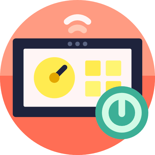 Control industry control system machine icon