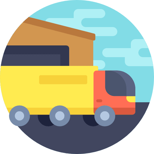 Truck trucking shipping transport icon