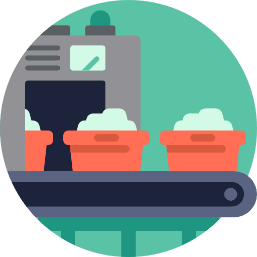 Conveyor industry technology machine icon