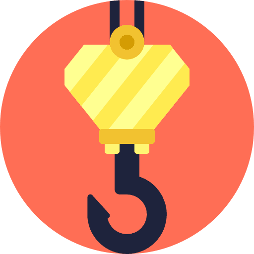 Crane crane construction hook icon