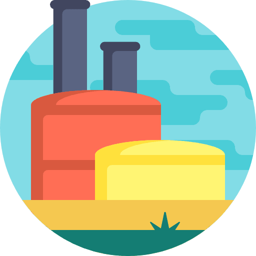 Factory buildings industry factory icon