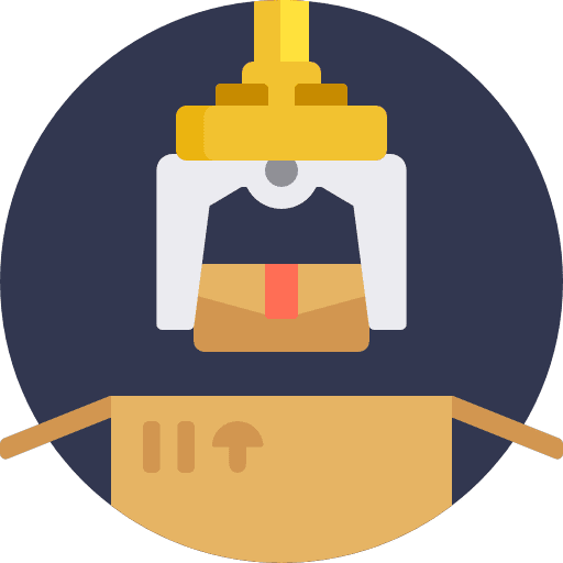 Packaging boxes cardboard delivery icon