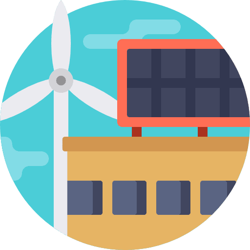 Renewable energy eolic energy ecology ecological icon