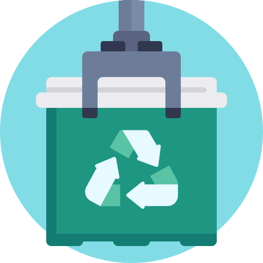 Waste trash management garbage icon