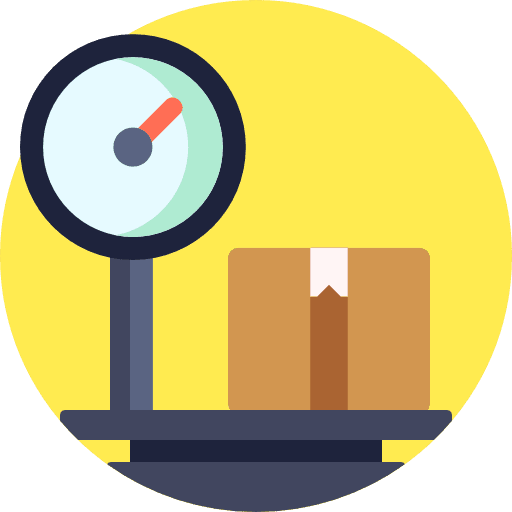Weight weight shipping and delivery kitchenware icon