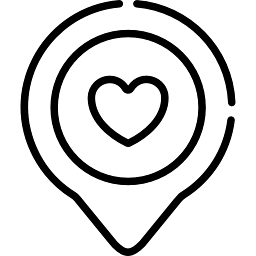 Location love location wedding location icon