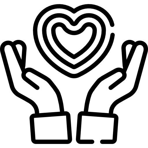 Solidarity self care heart selfcare icon