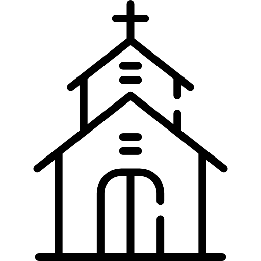 Church love and romance protestant religious icon