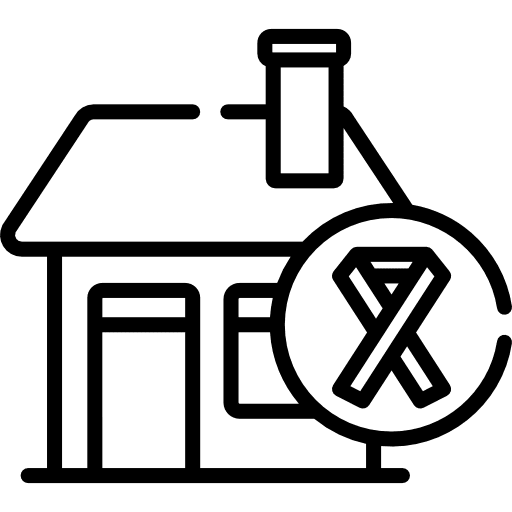 House property ribbon buildings icon