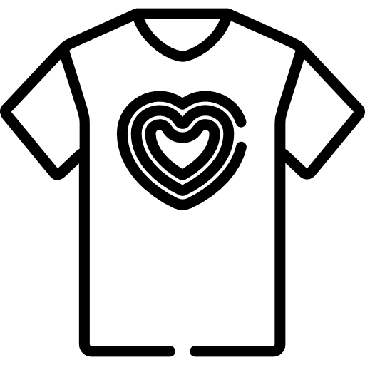 Shirt male clothing love and romance icon